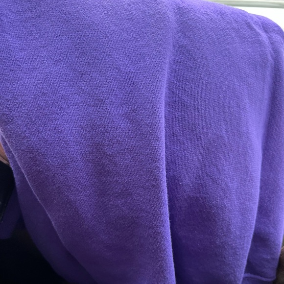 Off the shoulder raw edge Vikings Sweatshirt - Picture 4 of 6